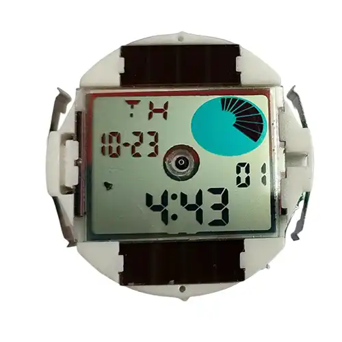 Movimento de relógio eletrônico solar LCD